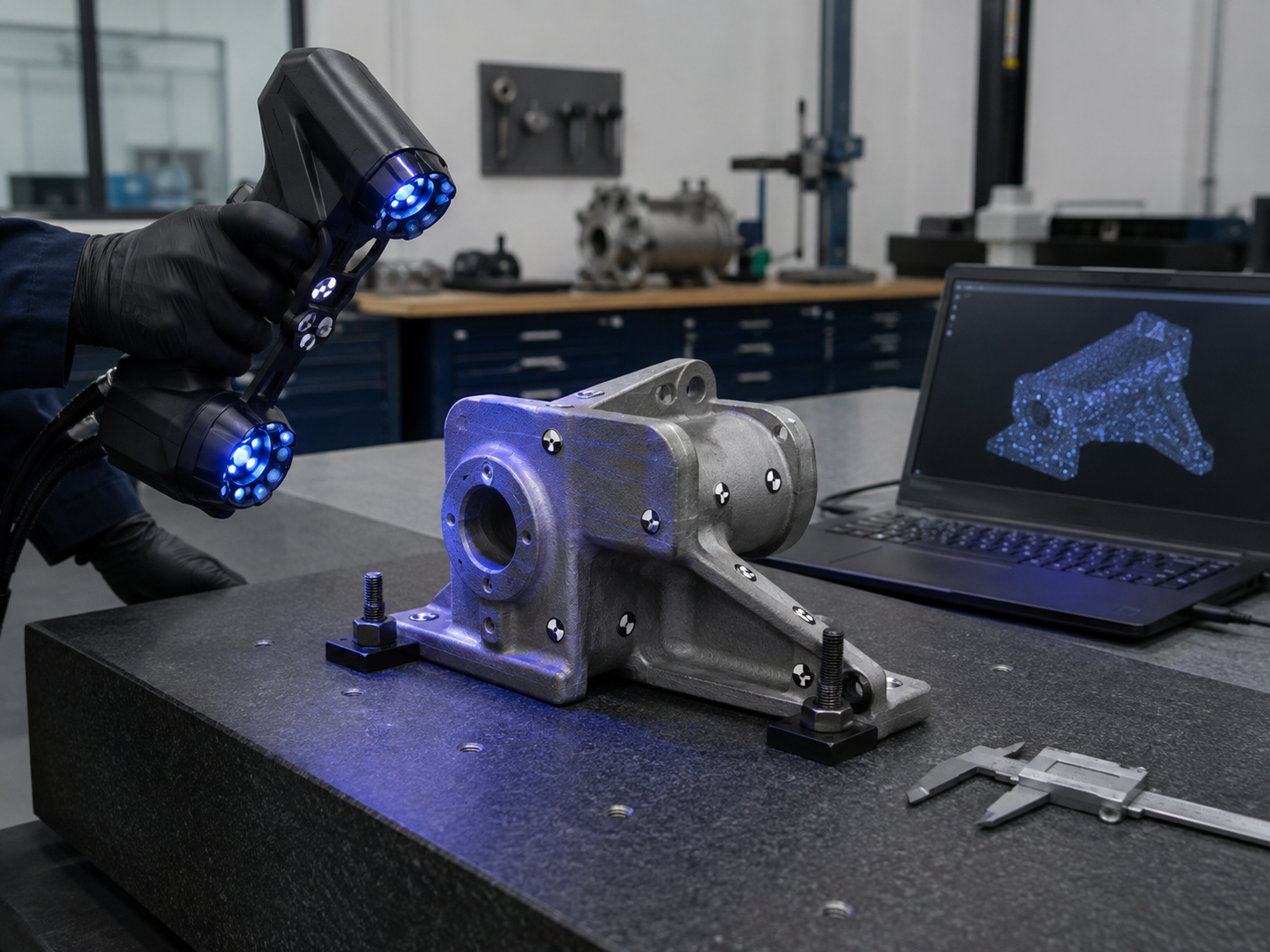 3D scanning and dimensional capture engineering example