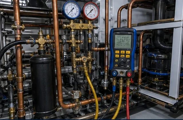Refrigerant circuits marine HVAC equipment example